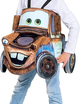 زي Tow Mater ، زي سيارات ديزني الرسمي للأطفال ، زي هالوين رغوة ثلاثية الأبعاد