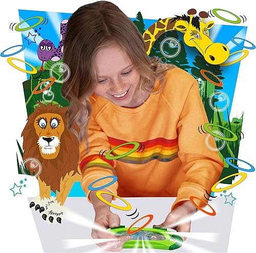 Miniatura 2 de Safari Animal de Deluxebase. Anillo de mano con temática de safari, juego de arcade retro portátil para niños, entretenimiento de viaje y recuerdos