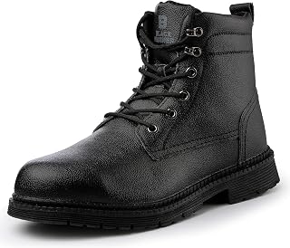 Black Hammer Mens Safety Boots S3 SRC Steel Toe Cap with Midsole Protection and are Anti-Slip - Ideal Work Boots for Men 9200