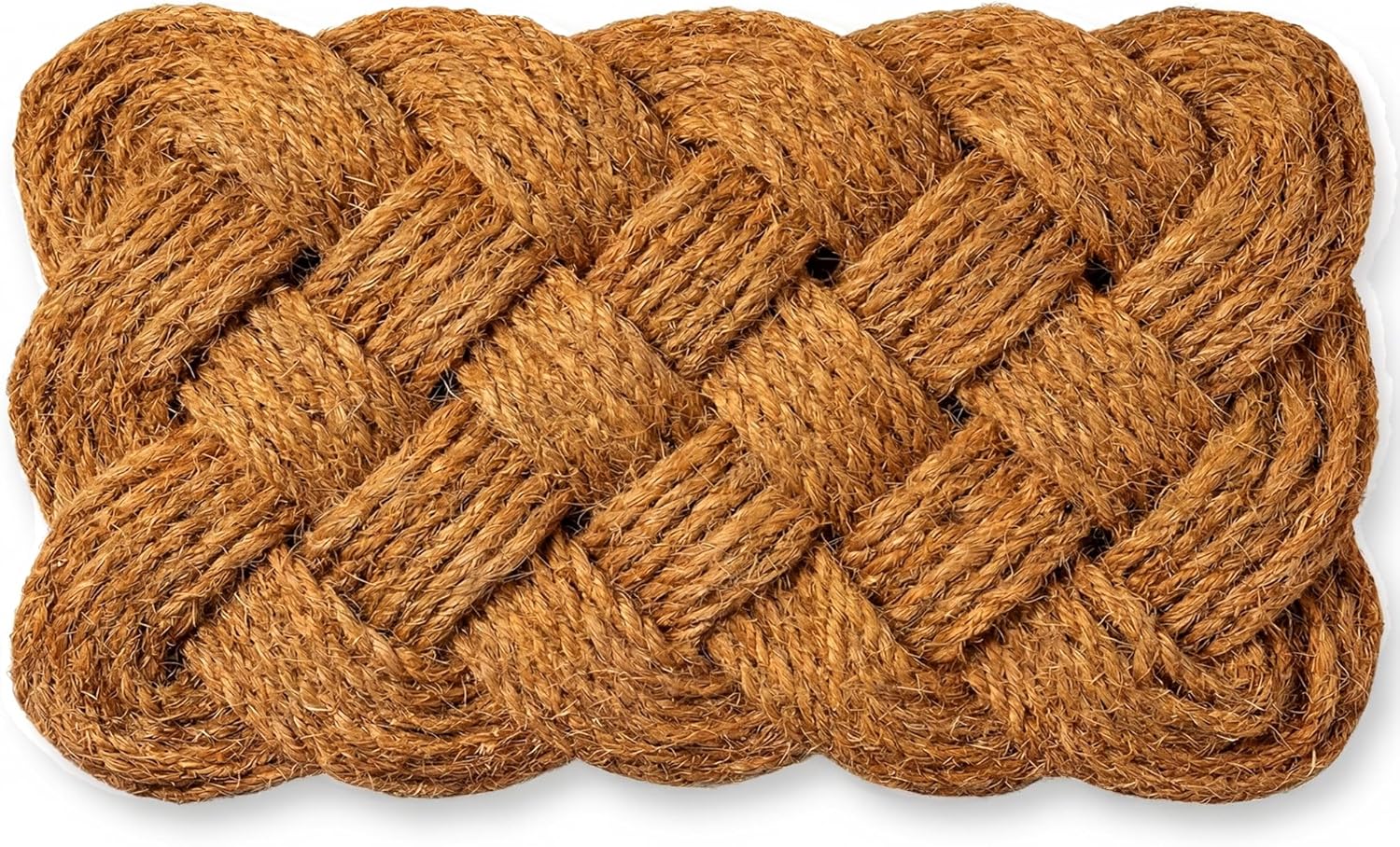 THEODORE MAGNUS Door Mat – Coir Doormat for Outdoor Entrance, Durable Welcome Mat, Perfect for Front Door and Entryway - Outdoor/Indoor - Rope - Knot - 17" x 30"