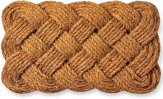 Theodore Magnus Hand-Woven Coir Welcome Door Mat - Durable 17x30 Inch Doormat for Entryway, Outdoor/Indoor Use