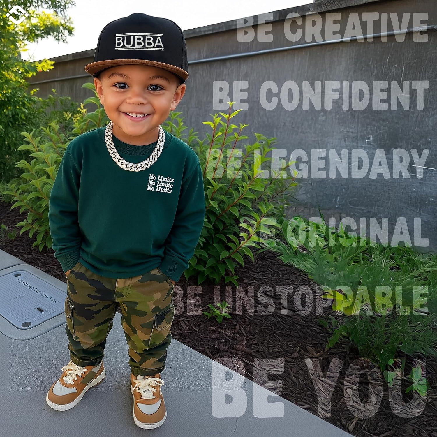 Funky Junque Kids Trucker Hat - Toddler Boys & Girls Flat Brim Baseball Cap, Youth Mesh Sun Beach Hat