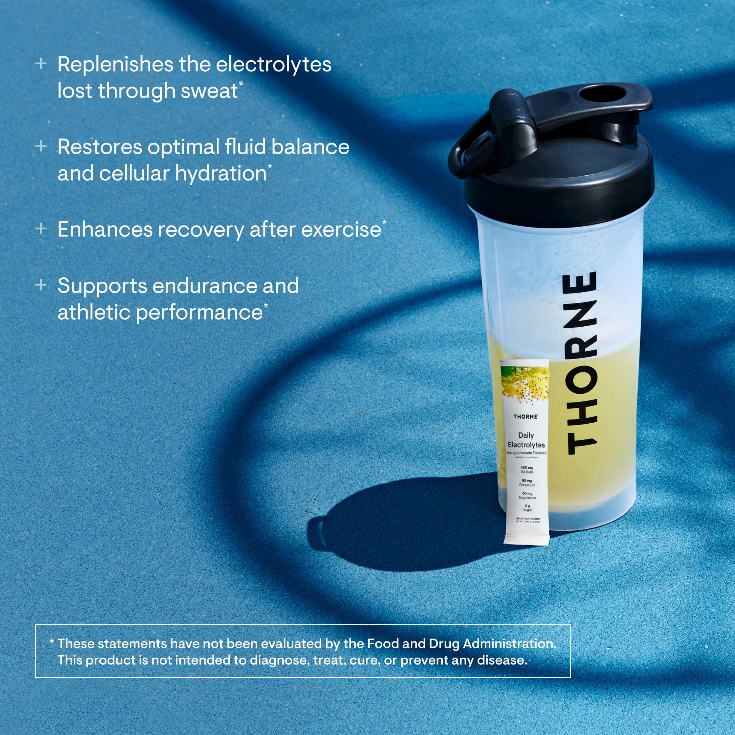 THORNE Daily Electrolytes, Electrolyte Powder Drink Mix, 30 Stick Packs — Amazon image 3