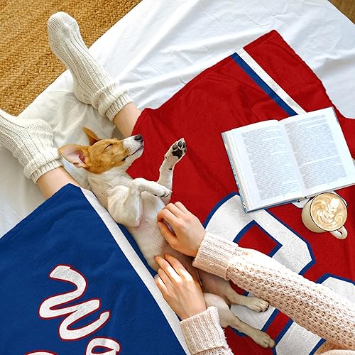 Miniatura 207 de ANTKING Manta de Los Ángeles personalizada con cualquier nombre y cualquier número, regalos para hombres, mujeres y bebés Los Ángeles