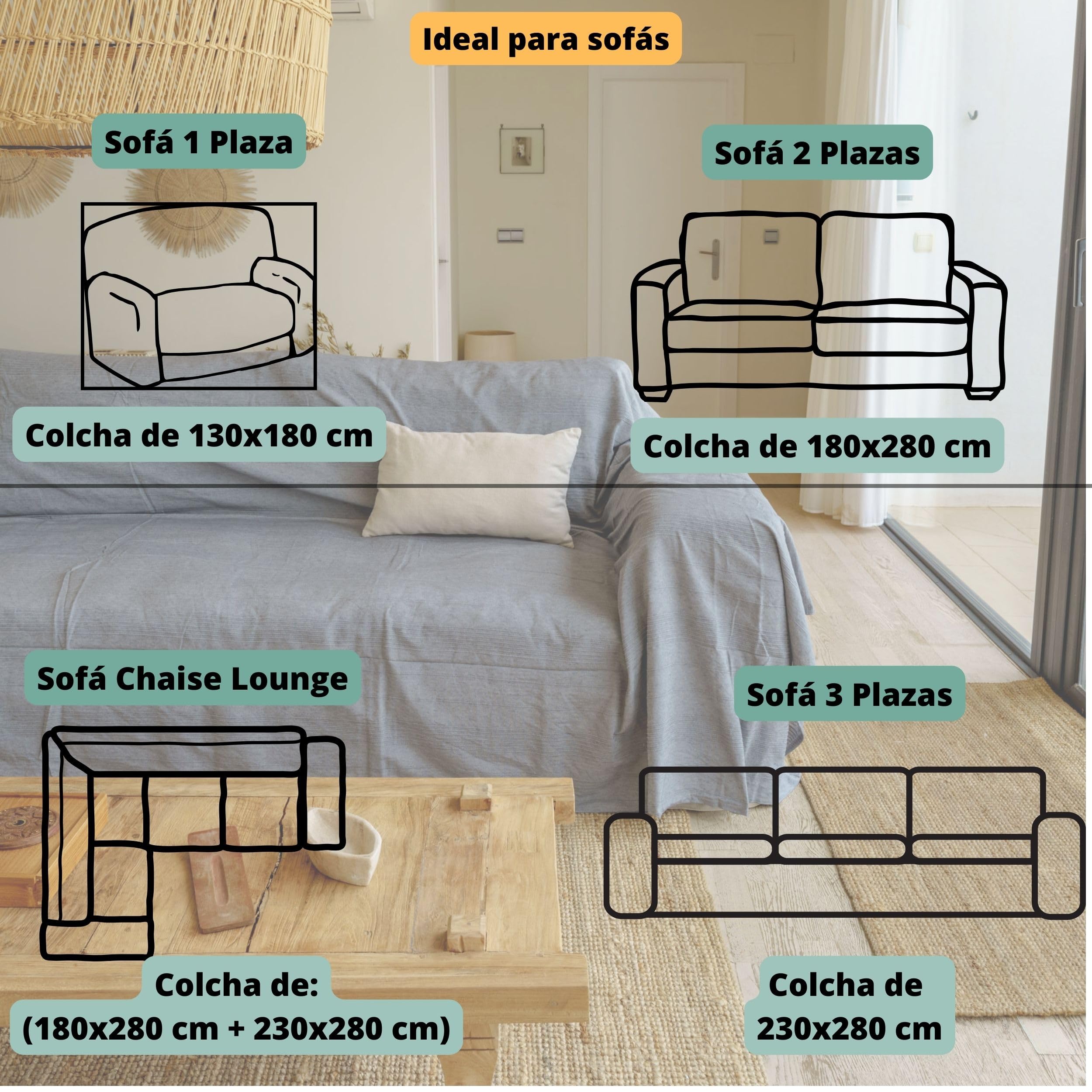 Multi-purpose bedspread and bedspread for sofas white striped bedspreads, multi-purpose plaid sofa cover, durable and quality - Image 4