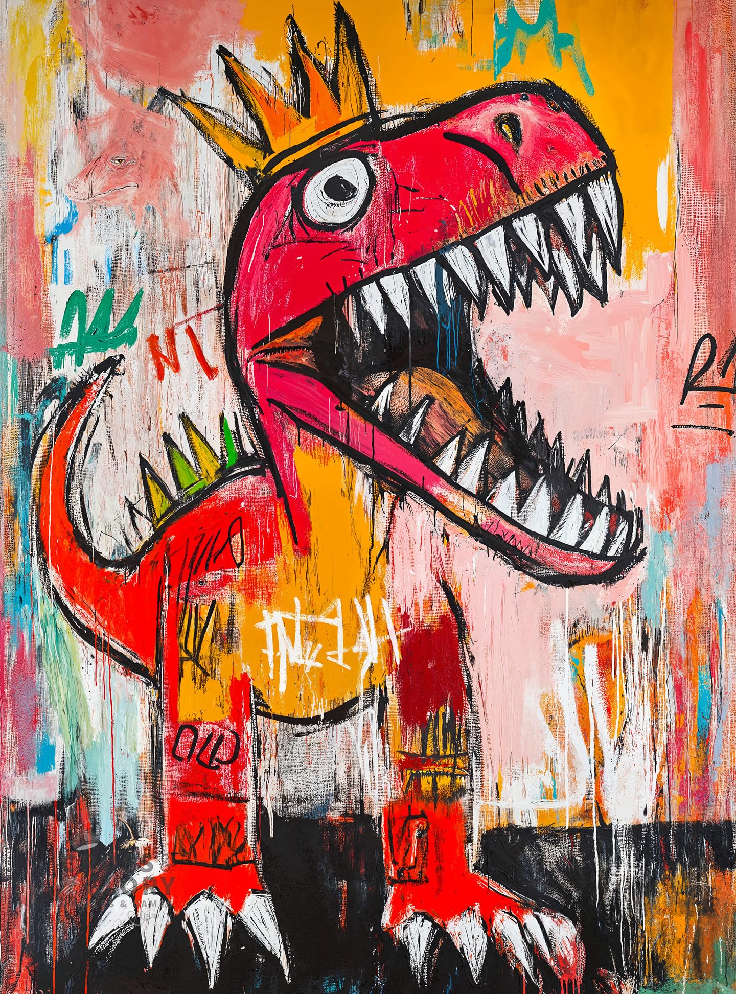Cross & Glory - King Chompsalot - 1000 Piece Jigsaw Puzzle for Adults | Best New Dinosaur Puzzle | Prehistoric T-Rex Artwork | Challenging and Fun Puzzle Experience
