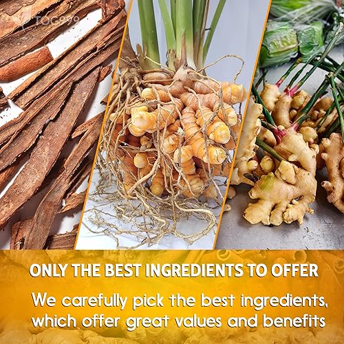 Miniatura 5 de 60 bolsas de té cúrcuma, jengibre, té de canela, 100% natural, mezcla hecha a mano de cúrcuma, jengibre y canela. Antiinflamatoria. Bolsas de té