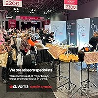 Vista 8 de Suvorna Juego de tijeras para cortar el cabello y tijeras de adelgazamiento – Juego de tijeras profesionales para el cabello – Tijeras de peluquería