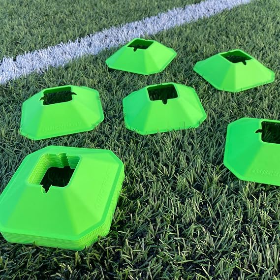 QUICKPLAY Soccer Cones Set of 20 - Compact High-Visibility Markers