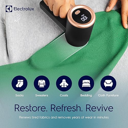 Miniatura 3 de Afeitadora de tela recargable Electrolux Removedor de pelusa de 3 velocidades para ropa y muebles Elimina la pelusa y las bolitas Afeitadora de