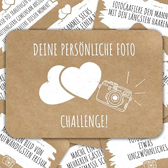 colortouch Photo Tasks Wedding Game with 70 Tasks for Wedding Photos Photo Game for Wedding Guests Vintage Kraft Look Photo Booth for Wedding Wedding Gift Accessories for Bride & Groom