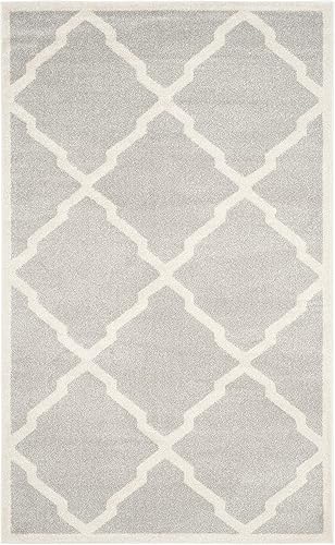 Vista 106 de Safavieh Amherst Collection amt421b Gris Claro y Beige Interior/exterior Area Rug, Polipropileno