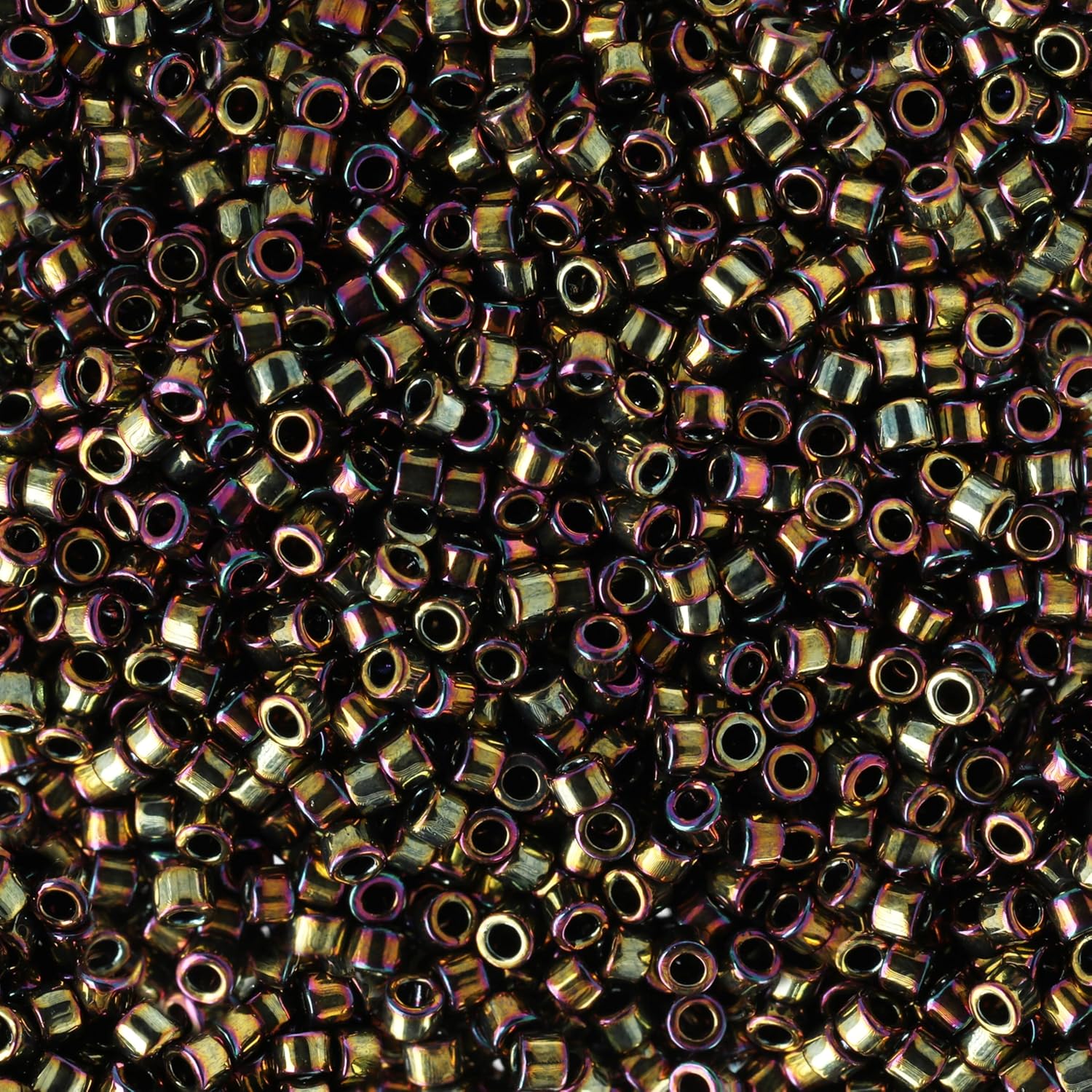 Miyuki Delica Seed Beads – Size 11/0 (1.6 mm), DB0023, Metallic Bronze AB, 7.2 g, Approx. 1440 Beads, Made in Japan - Image 2