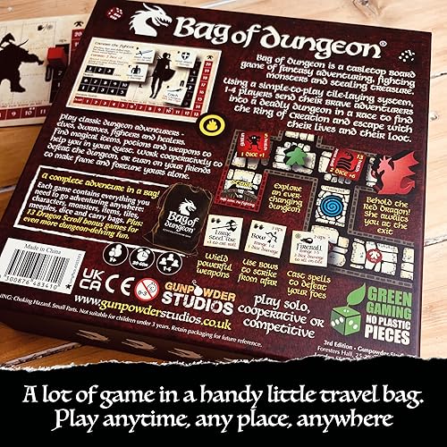 Miniatura 8 de Bag of Dungeon - Atrévete a entrar en el dragón - Un juego de mesa de aventura de fantasía familiar para 1-4 jugadores de 7 años en adelante