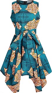 Women African Print Dresses Traditional Clothing Casual Party Dress