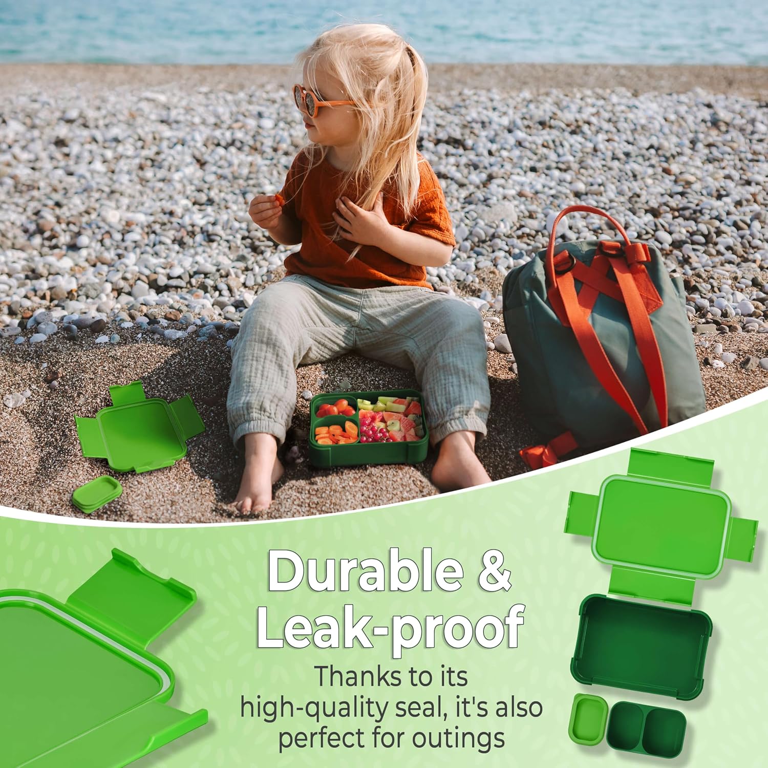 My Vesperbox Lite – Mini Lite - Kids Bento Lunch Box – Extra Durable Lunchbox for Toddlers and School – Leakproof, Child-Friendly, Ideal for Daycare, Preschool & Elementary School - Image 5