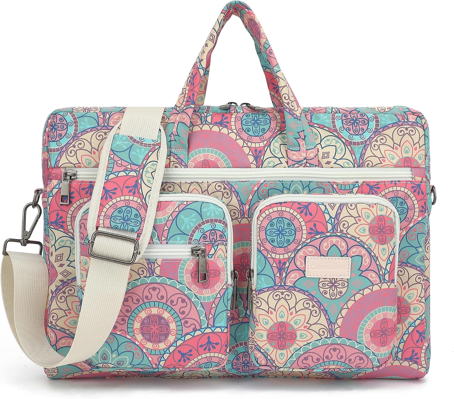 Canvaslove Water Resistant Laptop Sleeve Case Bag for MacBook Pro 16 inch and 15.6 inch and 16 inch laptop(Bandanna Muti-Pockets)