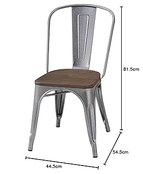 モダンな木製と金属製の椅子 2 モダンな木製と金属製の