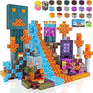 LionFuny 150PCS Magnetic Building Blocks - Volcano Explore STEM Set for Kids 3-12, Safe Magnet Tiles Toys Boys Girls