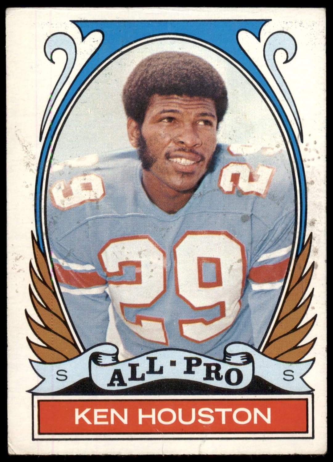 1972 Topps #287 All-Pro Ken Houston Houston Oilers (Football Card) VG Oilers Prairie View