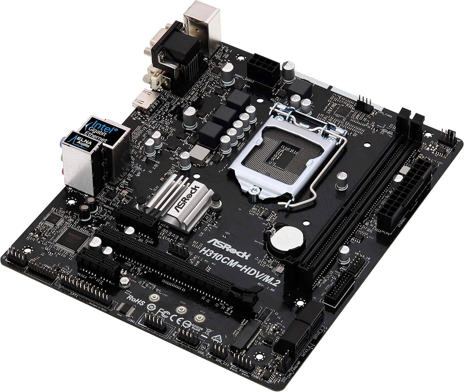 Black Friday - 40% OFF ASRock Intel H310 Chip with Micro ATX Motherboard H310 cm – Hdv/M. 2, H310CM-HDV/M.2