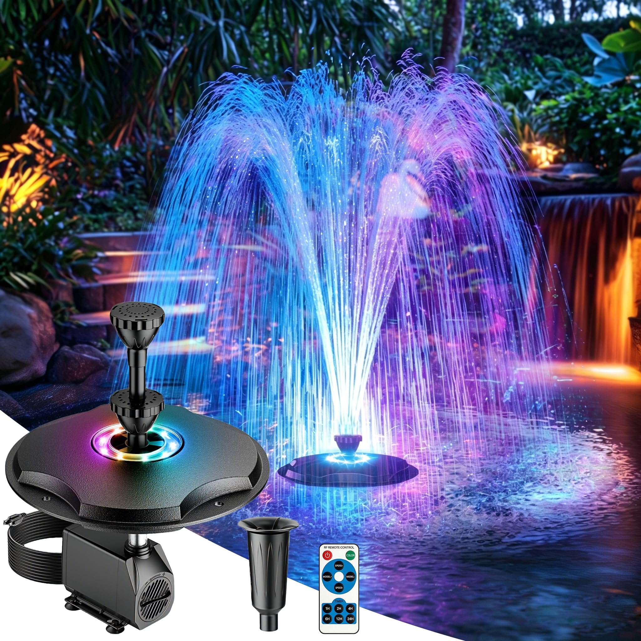Photo 1 of Antfraer Floating Pond Fountain, 660GPH, 40W