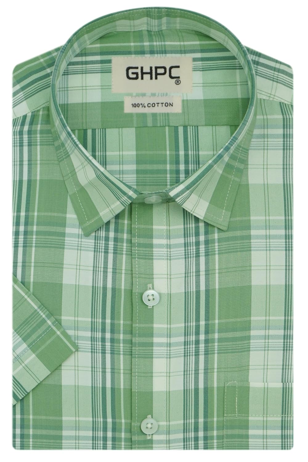 GHPC 100% Cotton Checkered Half Sleeves Regular Fit Formal Shirt for Men - Review, Price and Buying Guide