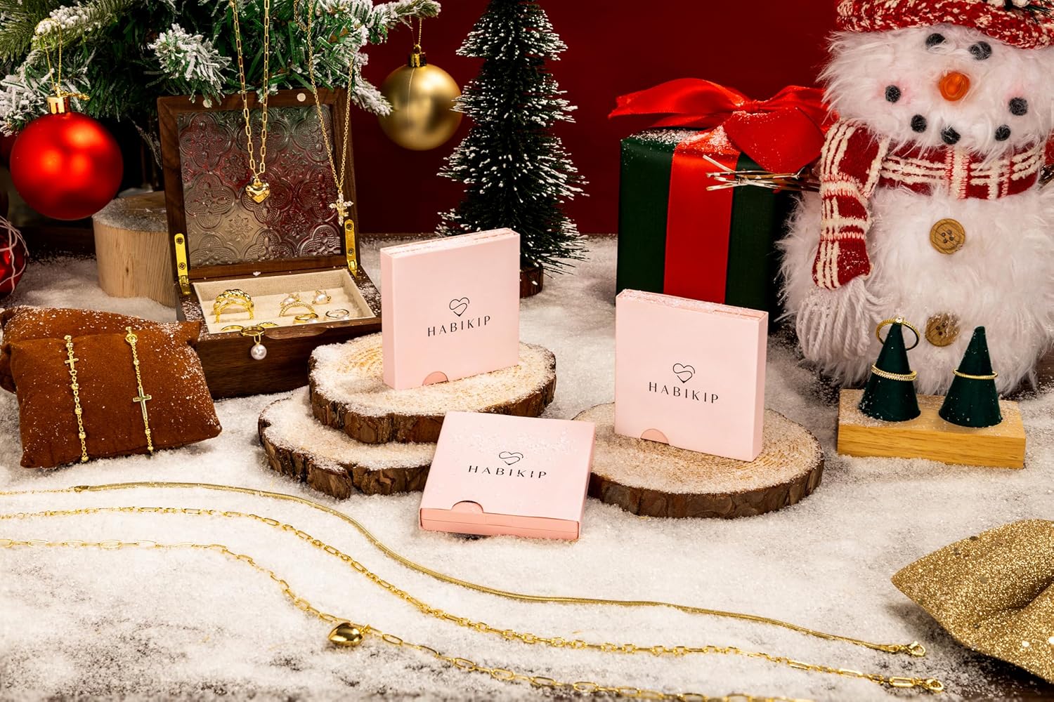 Valentine's Day Gift 14K Gold Plated Layered Necklace for Women, Stackable Chunky Cross Choker Necklaces for Women Trendy, Gold Statement Pendant Chain Toggle Front Clasp Thick Simple Jewelry - Image 9