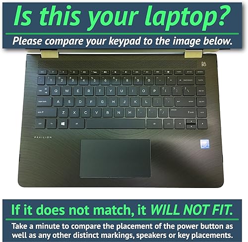 Miniatura 3 de MightySkins - Skin brillante con purpurina para HP Pavilion x360 de 14 pulgadas (2017), mármol tailandés, acabado con purpurina protectora, duradero