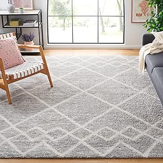 12 TV in Bedroom Ideas for Comfortable Viewing and Layout 54 SAFAVIEH Area Rug 8x10 - Berber Shag Collection - Large - Ivory & Grey, ...