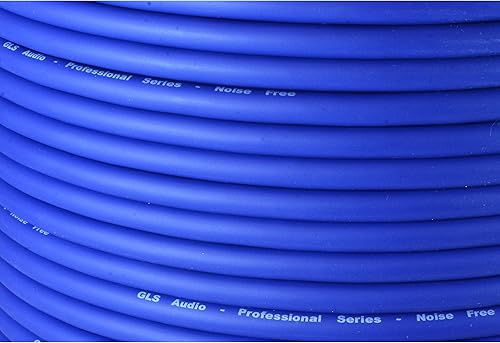 Miniatura 2 de GLS Audio Cable de micrófono a granel de 300 pies de micrófono azul - Cable de señal Mike de 300 pies
