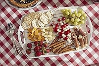 Vista 5 de Lenox 895239 Blue Bay Melamine Handled Platter, material ligero de la melamina