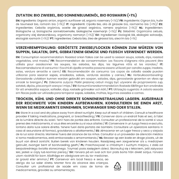 Alpi Nature Cipolla Croccante BIO 200g, Cipolle Croccanti Arrostite, Senza Olio di Palma - 3