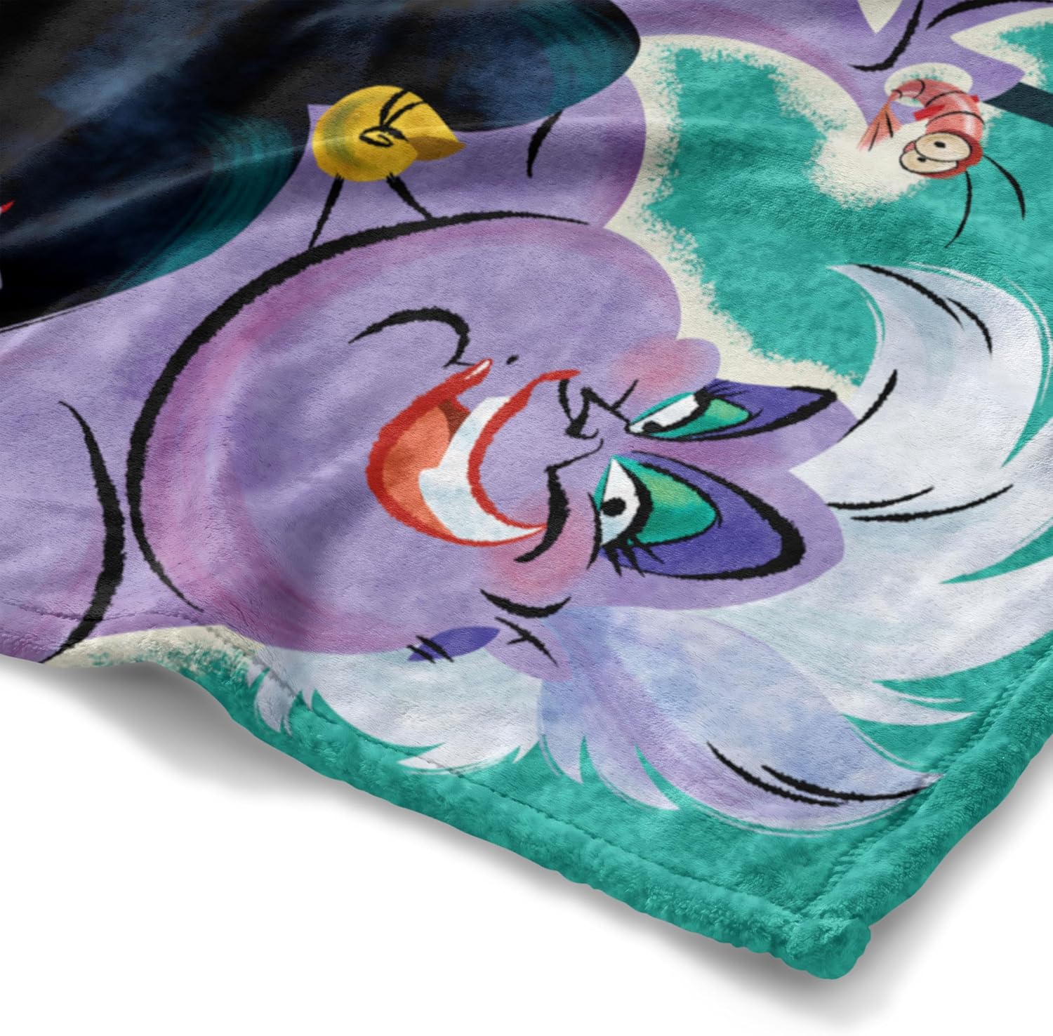 NORTHWEST Little Mermaid/Ariel Silk Touch Throw Blanket, 50" x 60", Classic Shrimpy Bits