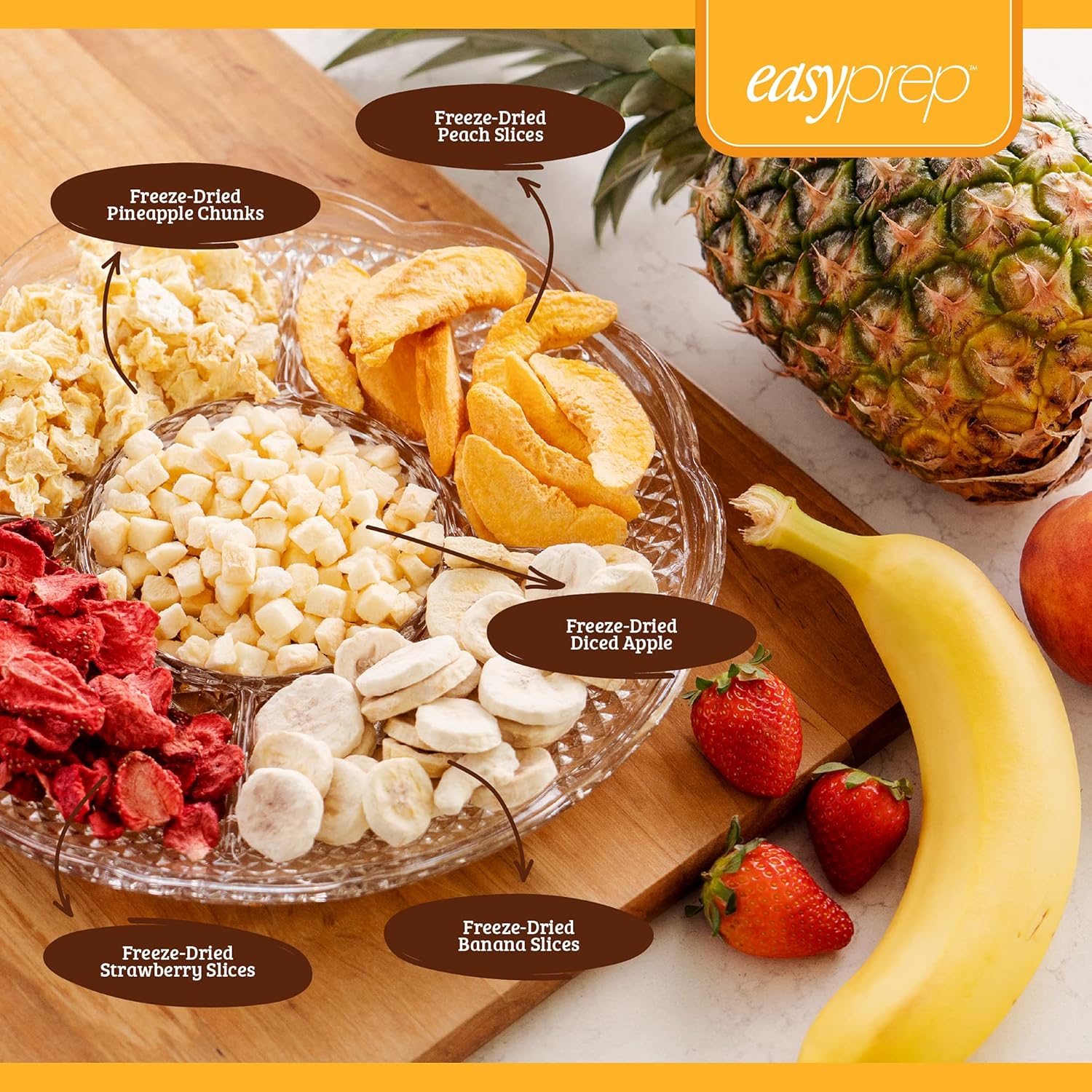 EasyPrep Fruit Fest Emergency Food Storage Kit, Freeze-Dried Fruit, Variety (1-Pack | 168 Total Servings) : Tools & Home Improvement