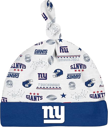 Miniatura 25 de Gerber Conjunto de regalo unisex para bebé con pies de equipo de la NFL para dormir y jugar Azul