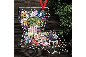 Louisiana Christmas Ornaments Gifts - Christmas Decorations for New Orleans Christmas