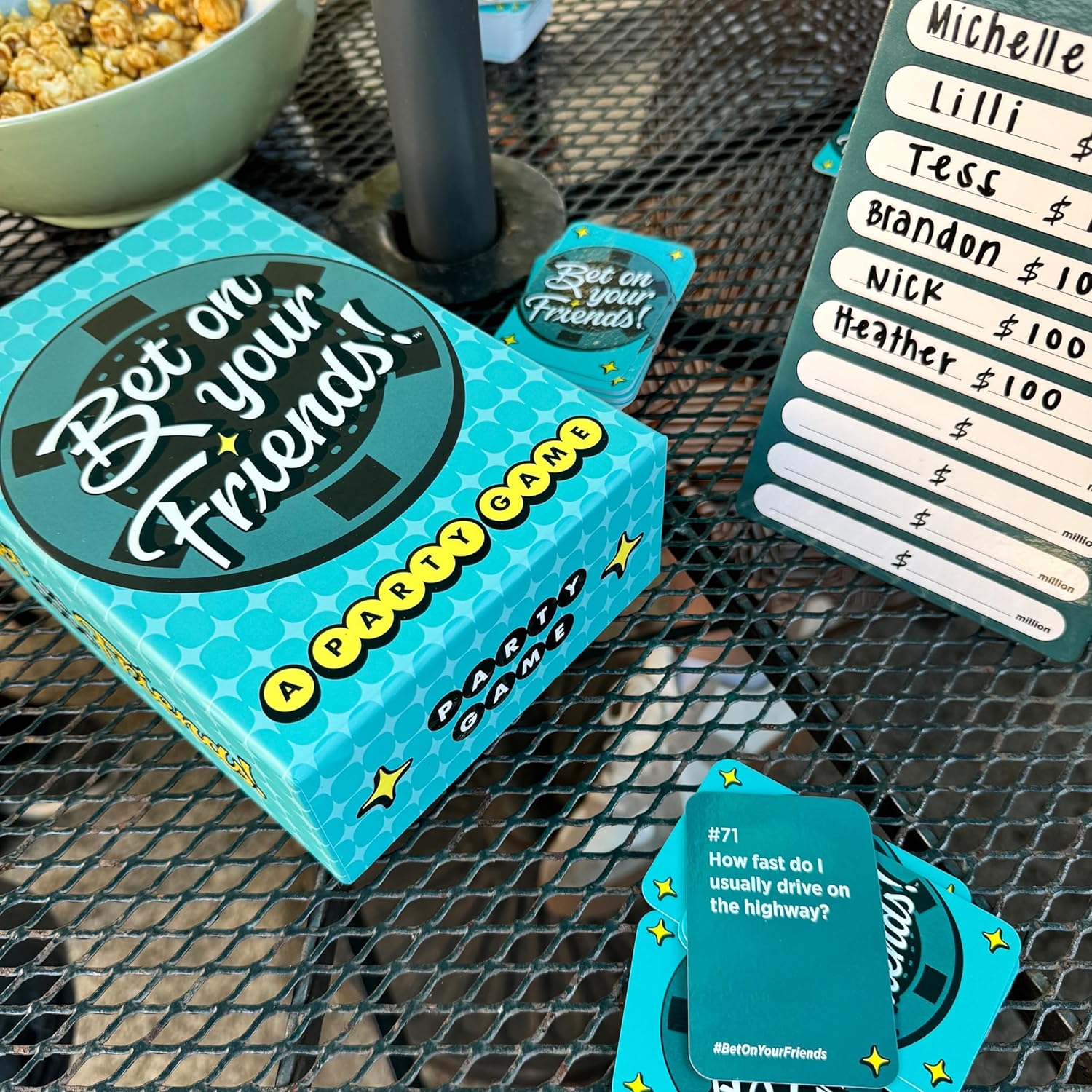 Bet On Your Friends | A Party Game for Close Friend Groups | Party Card Games with 150 Prompt Cards | Fun Card Games for Adult Game Nights, Gatherings, & Parties | Ages 17 Up