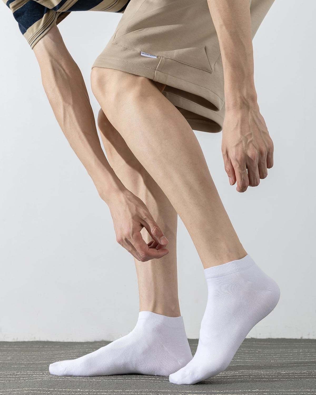 DarkCom Low Cut Ankle Socks for Women and Men, 8 Pairs Thin Cotton Socks