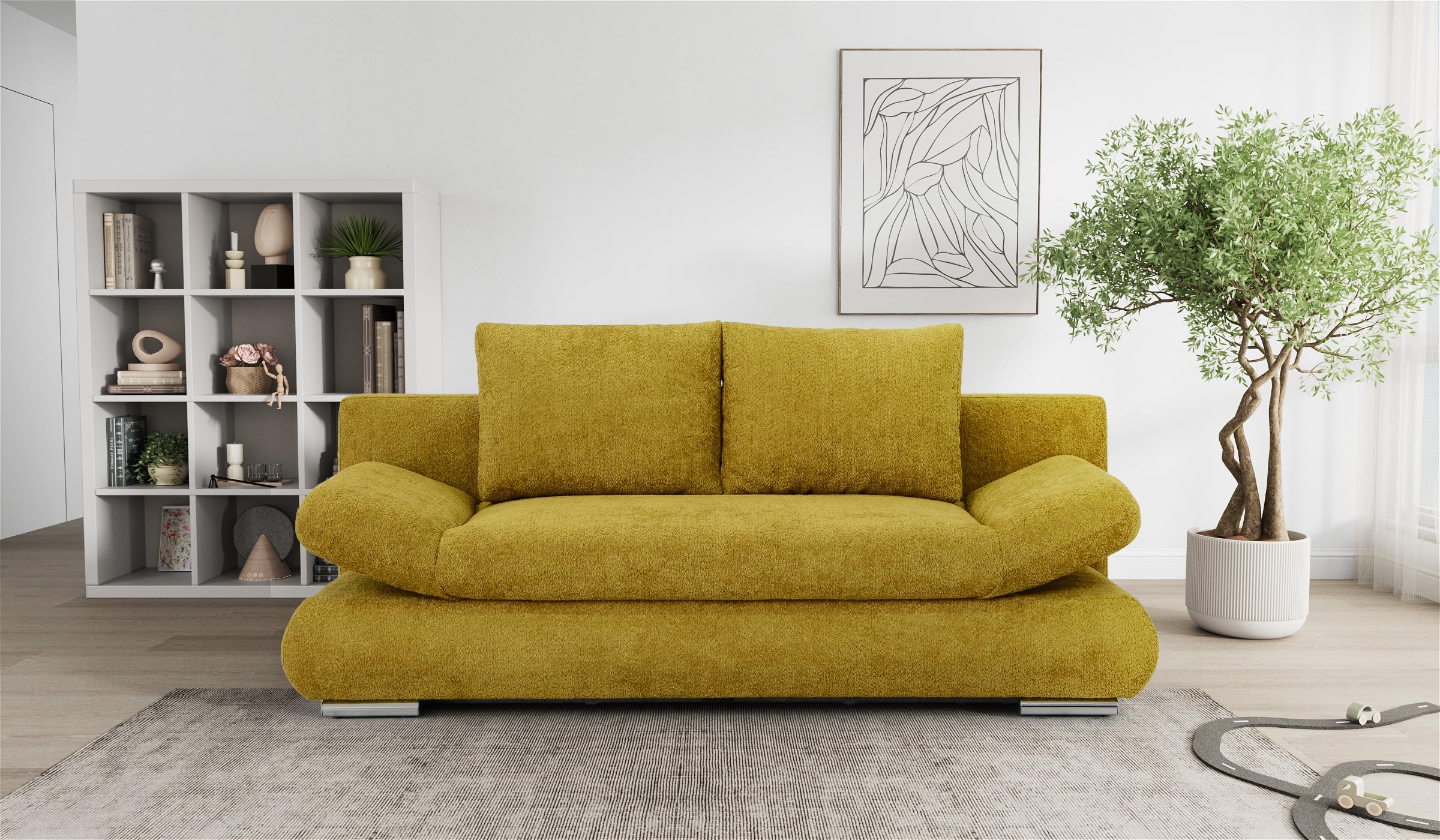 Hygger Next Schlafsofa mit Bettkasten 145x202 cm Modernes Design & Komfort