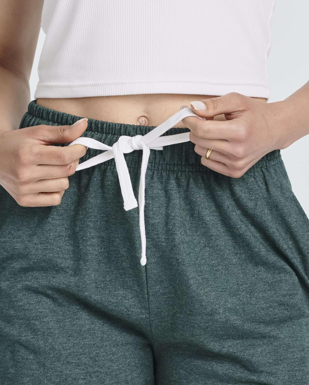 Real Essentials 3 Pack: Women’s Cotton French Terry Shorts Pockets - Casual Athletic Lounge (Available in Plus) - Image 3