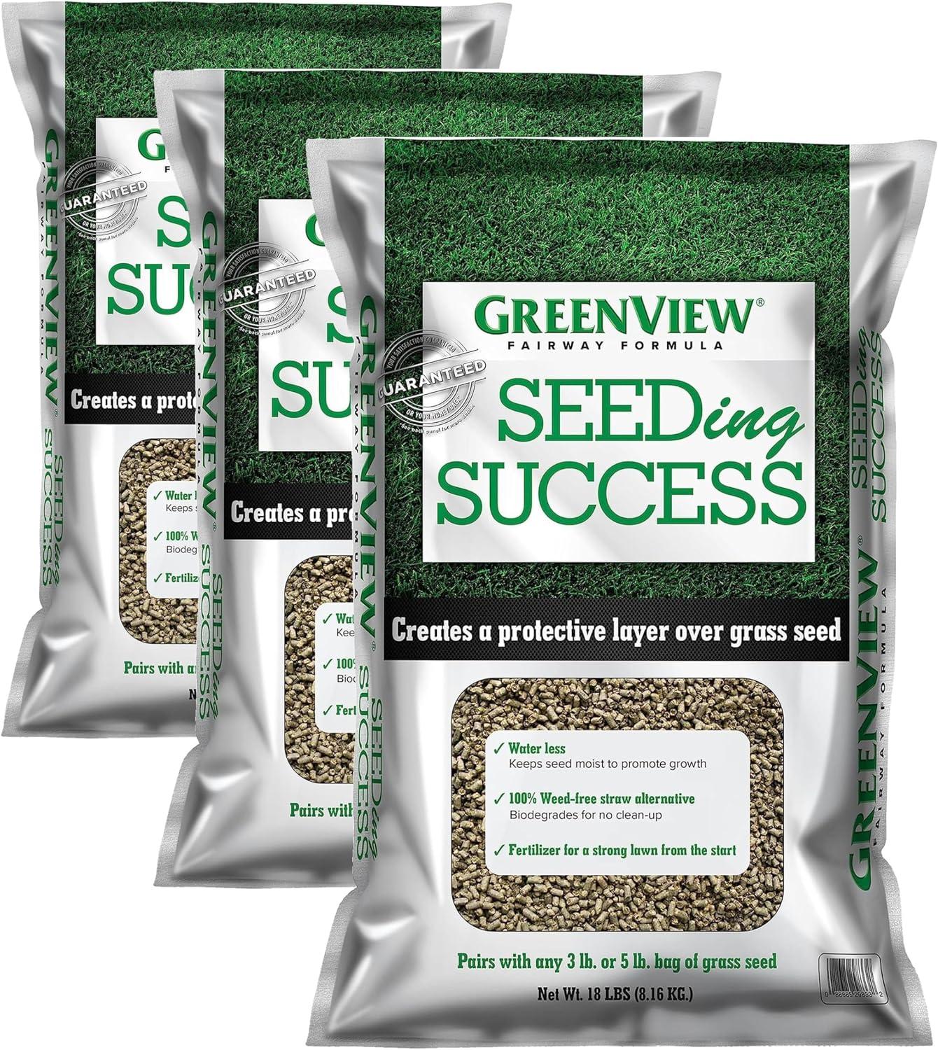 GreenView Fairway Formula Seeding Success Biodegradable Mulch plus Starter Fertilizer - 18 lb. Bag - Covers 380 sq. ft.