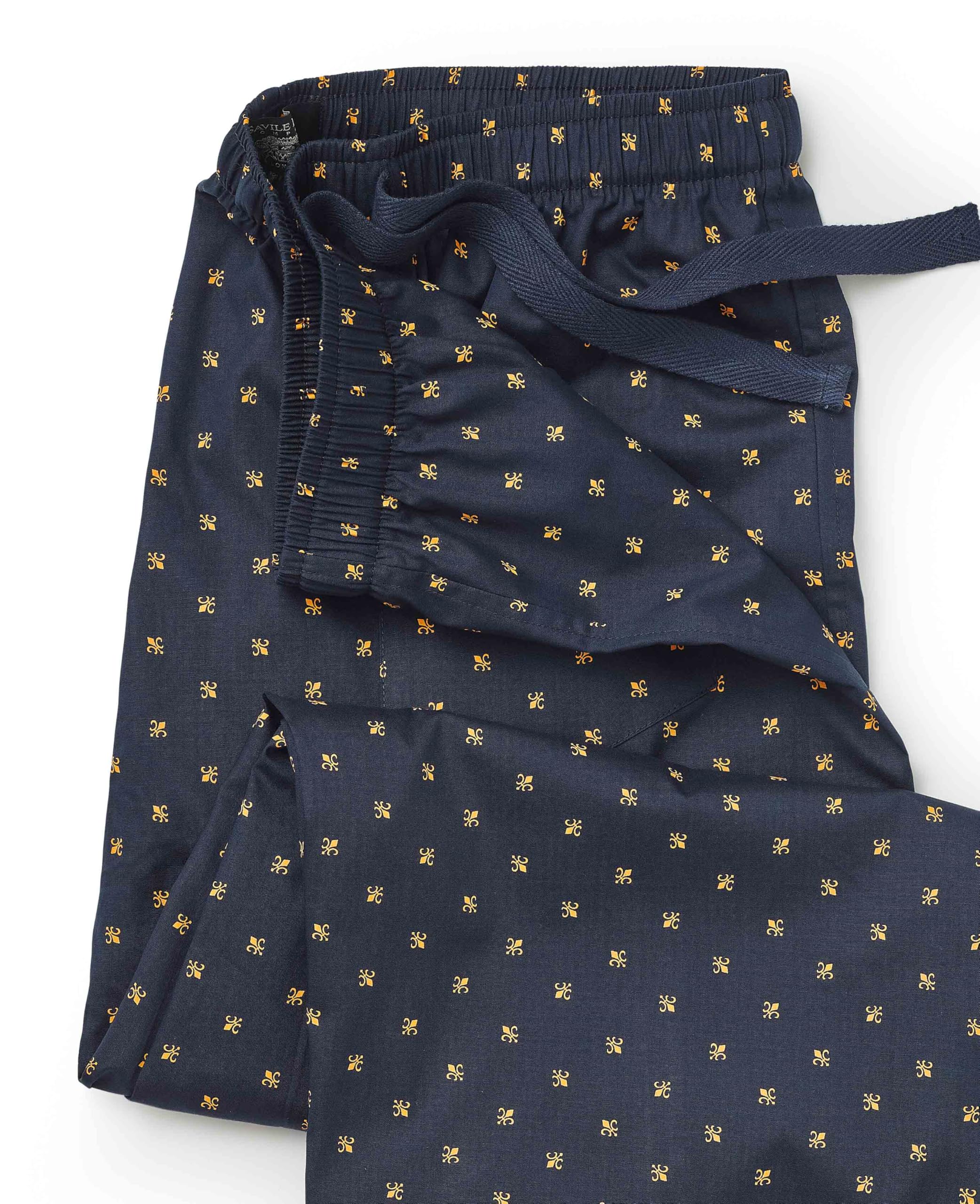 The Savile Row Company London Pantalon de pyjama 100% coton brossé doux pour homme
