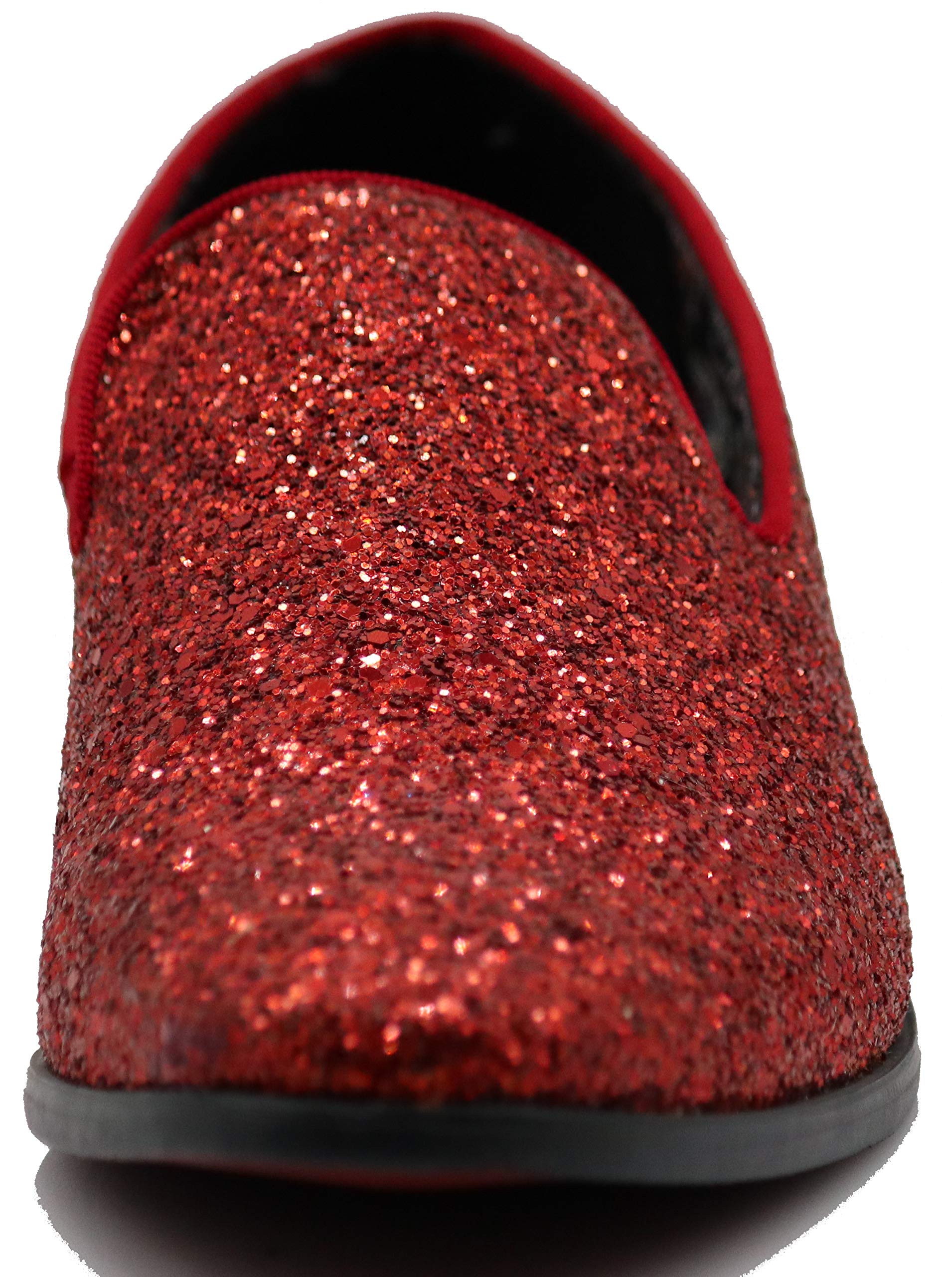 SPK04 Herren Vintage Glitzer Kleid Loafers Slip On Schuhe Klassische Smoking Kleid Schuhe