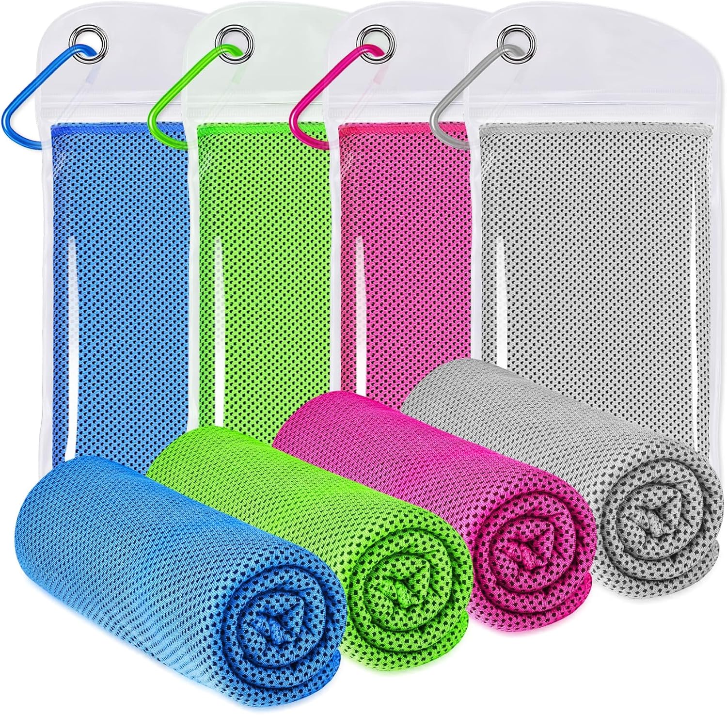 Cooling Towels (40″x12″), Cooling Towels for Neck and Face, Microfiber Ice Towel Cool Towel for Yoga, Golf, Sports, Gym, Workout, Camping, Fitness, Outdoor & More Activities
