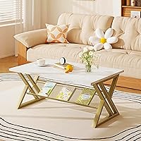 Vista 17 de Mesa de café Wolawu de vidrio negro para sala de estar, mesa central rectangular moderna con marco de metal resistente, mesa de té de vidrio