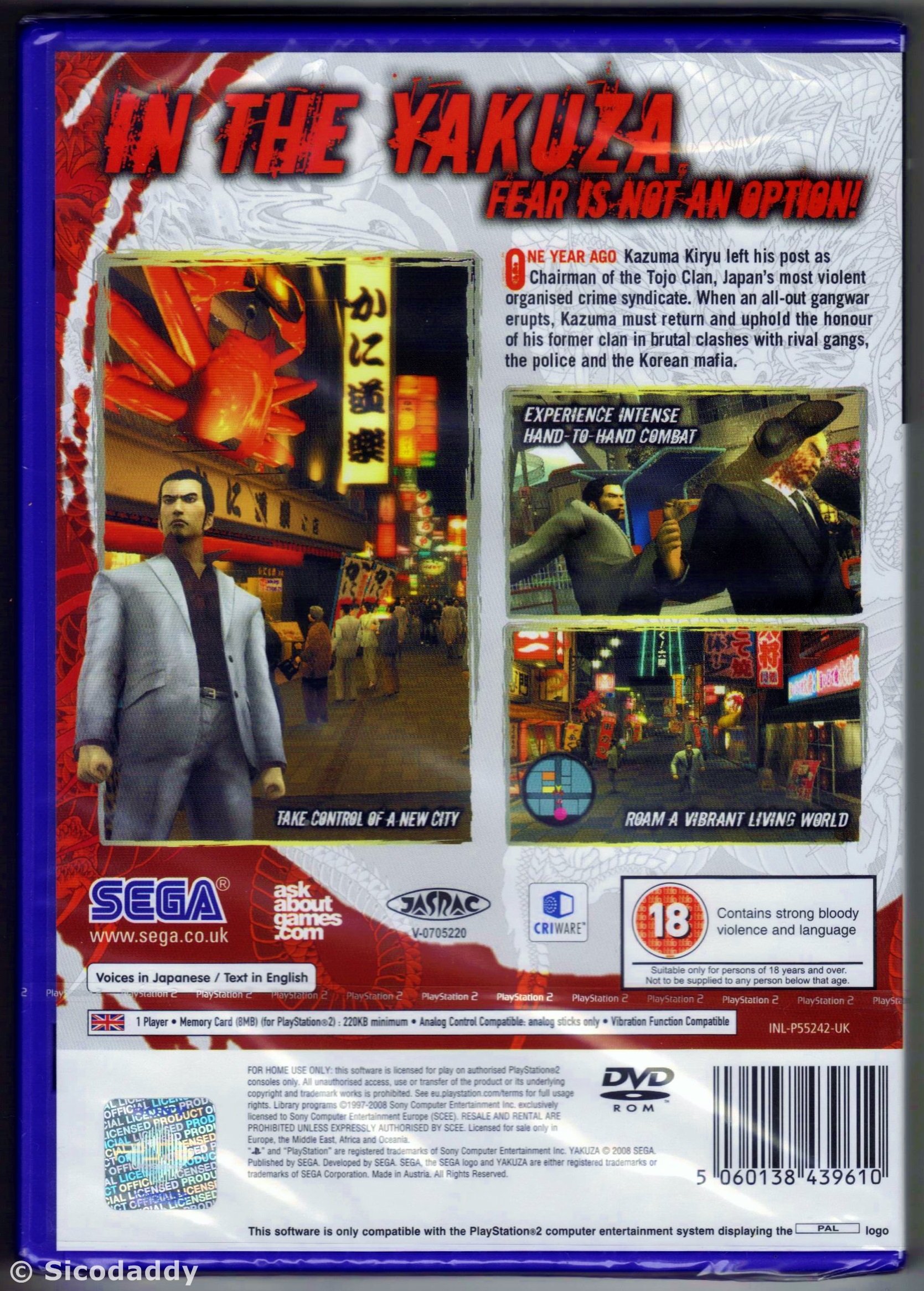 Yakuza 2 – PlayStation 2 – Éditeur SEGA – Version Française – État Correct