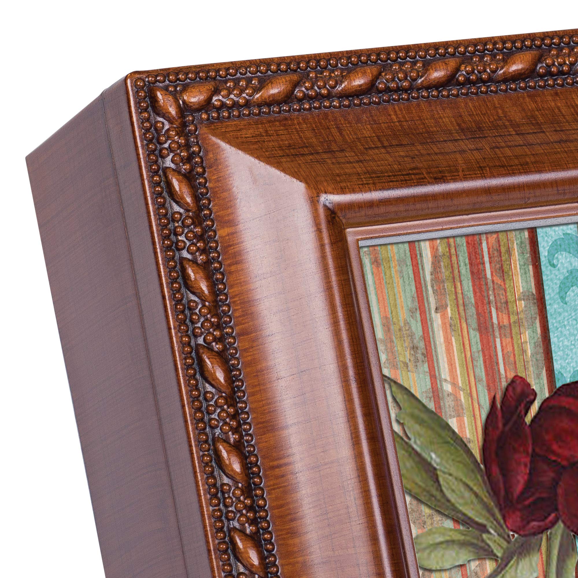 Cottage Garden 4x6 Photo Frame Music Box - Woodgrain Finish, Plays 'You Are My Sunshine'