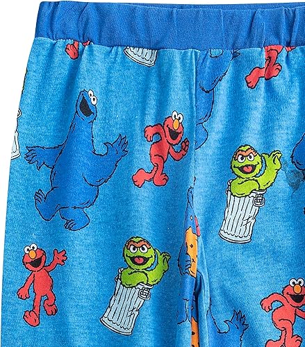Miniatura 7 de Sesame Street Conjunto de camiseta y jogger para niños pequeños y niños pequeños - AzulGris
