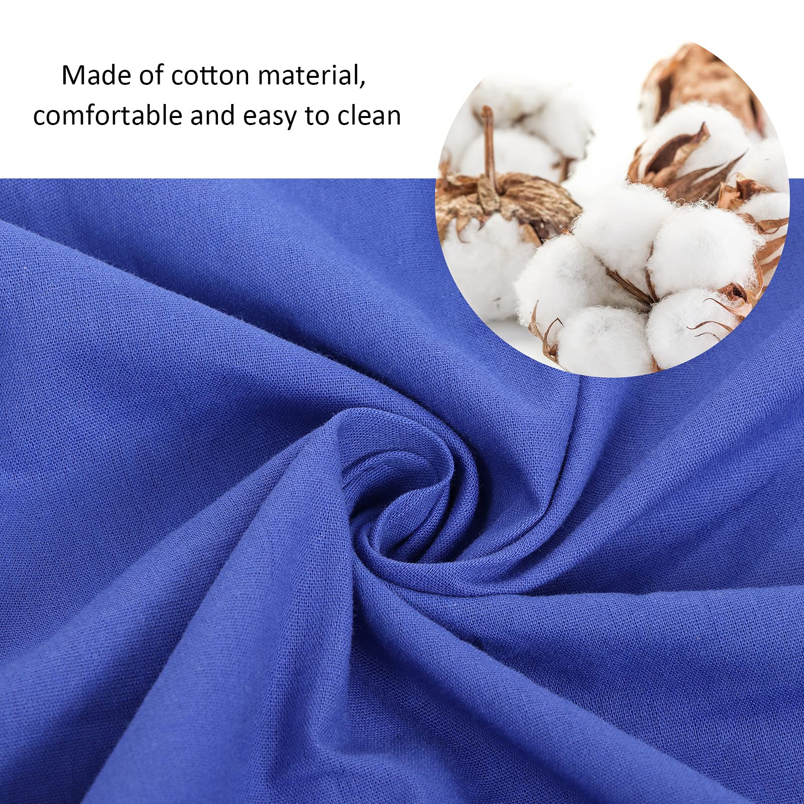 OUKENS Sleeping Bag Liners, Blue Cotton Lightweight Sleeping Bag Liner Outdoor Camping Sleeping Sack Hotel Anti?Dirty Sheets Traveling Backpacking Hiking Blankets(S)